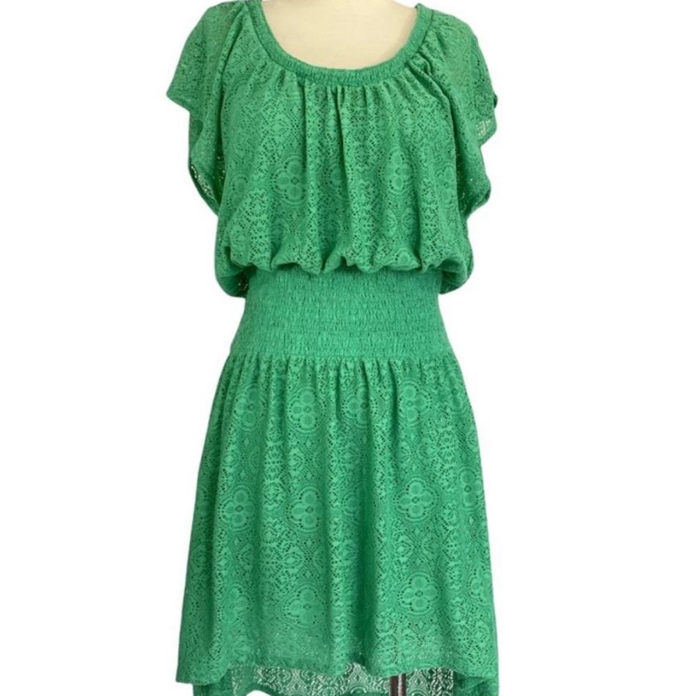 Anthropologie Leifnotes Smocked Mini Dress